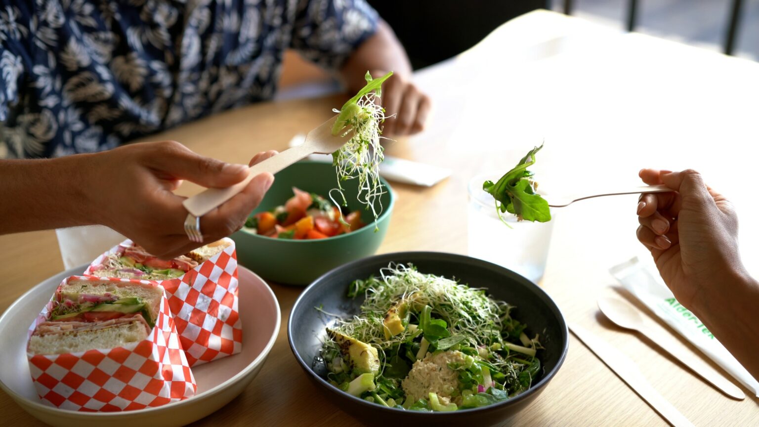 wooden tableware